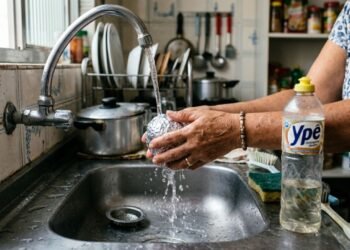Como tirar manchas de água da torneira usando um item simples da cozinha