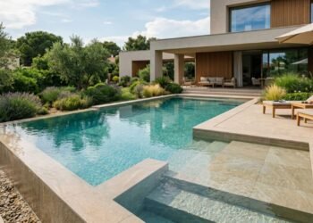 Adeus à piscina azul: a cor da moda para o revestimento das piscinas neste verão de 2027 é mais elegante e moderna