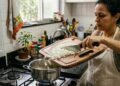 O verdadeiro motivo de algumas tábuas de corte terem uma abertura na lateral
