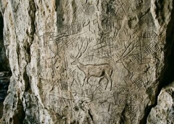 Um mamífero extinto foi identificado em uma gravura de 12.000 anos descoberta em Creta