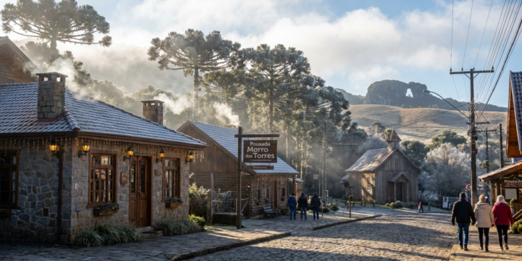 A Capital Nacional do Frio: a 1.425 metros de altitude, a cidade catarinense onde 50 geadas por ano e a cascata que congela viraram atração de inverno