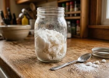 O que significa quando o açúcar começa a formar pequenas pedras dentro do pote?