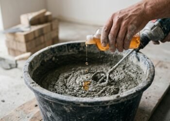 Detergente no cimento pode mudar a textura da mistura