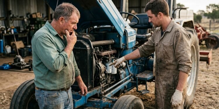 Agricultor compra trator usado por R$ 240 mil, máquina para de funcionar na primeira semana de trabalho e oficina encontra peças internas diferentes das anunciadas na venda
