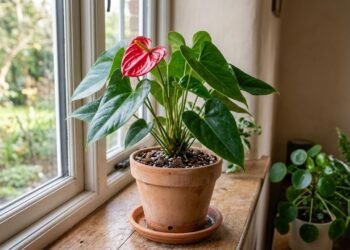 Como cuidar de um antúrio em casa, a planta de folhas brilhantes que está se tornando cada vez mais popular por florescer o ano todo