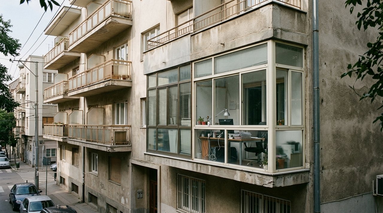 Proprietário fecha varanda com esquadrias para criar escritório dentro do apartamento, e condomínio exige retorno ao padrão original depois que moradores afirmam que intervenção alterou a fachada