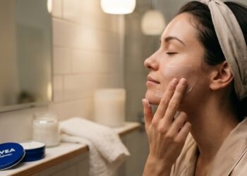 A cosmetóloga Rosa Carnero, relata: “Esta é a forma correta de aplicar o creme Nivea da latinha azul para eliminar rugas no rosto.”