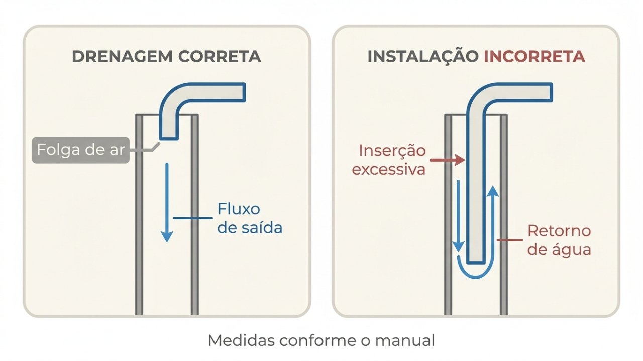 Cheiro de esgoto nas roupas após a lavagem
