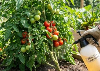 Pulverizar chá de alho nos caules dos tomates: para que serve e por que é recomendado fazê-lo a cada 2 semanas