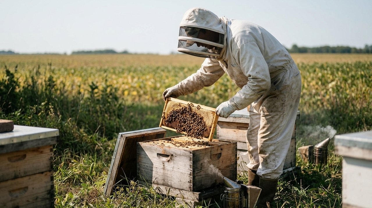 Apicultor encontra dezenas de colmeias com abelhas mortas depois de pulverização realizada em propriedade vizinha e calcula prejuízo superior a R$ 40 mil com perda de produção