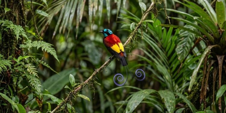Os rituais de dança e a plumagem negra absoluta das aves-do-paraíso que surpreenderam os biólogos e absorvem quase toda a luz natural