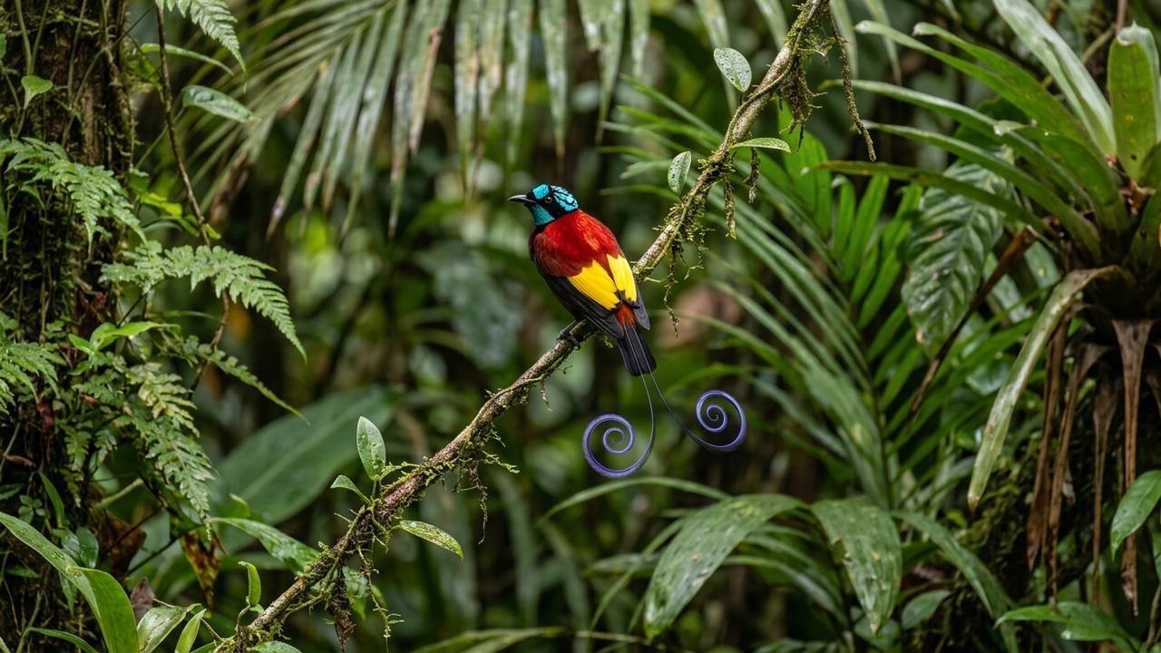 Os rituais de dança e a plumagem negra absoluta das aves-do-paraíso que surpreenderam os biólogos e absorvem quase toda a luz natural
