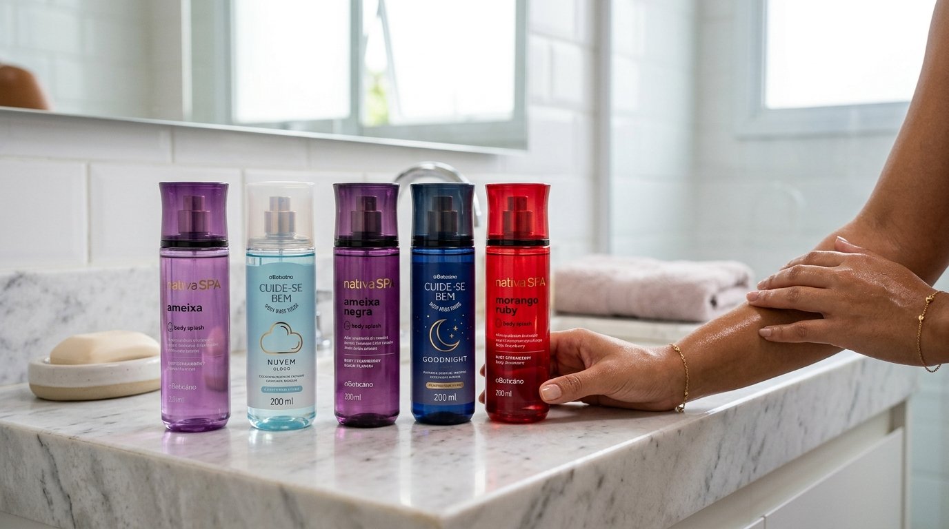 5 body splashes do Boticário que deixam a pele perfumada por horas e são opções mais leves para o dia a dia