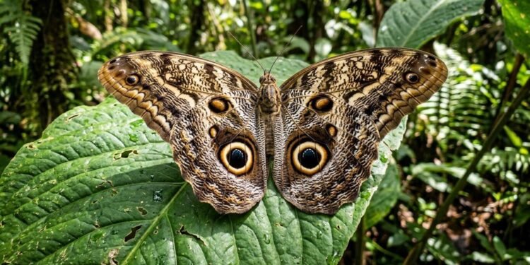 A habilidade inacreditável da borboleta-coruja que surpreendeu os biólogos ao simular os olhos de um predador para escapar da morte