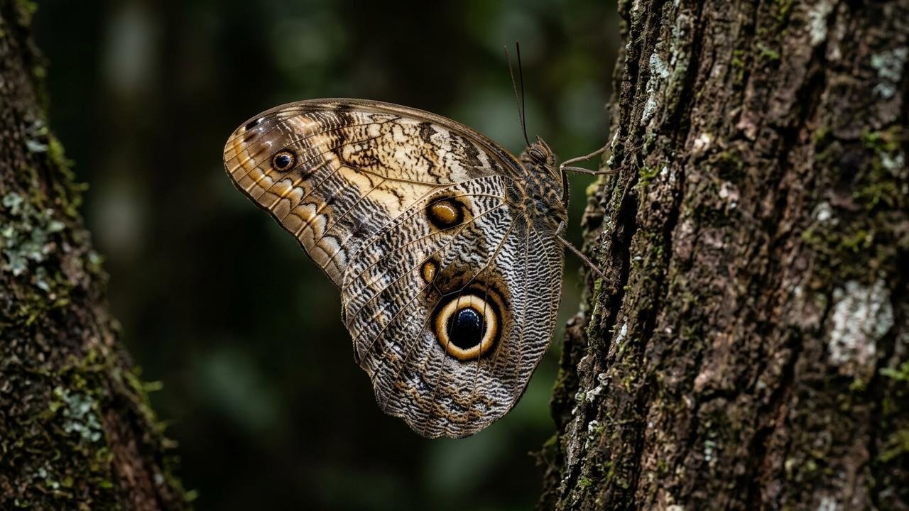 A habilidade inacreditável da borboleta-coruja que surpreendeu os biólogos ao simular os olhos de um predador para escapar da morte