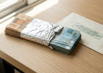 Muita gente está envolvendo dinheiro em papel-alumínio em casa, mas existe um detalhe que pode estragar as cédulas