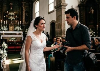 Noiva paga 70% do pacote de fotografia meses antes do casamento, fotógrafo não aparece no horário combinado e envia substituto que perde parte da cerimônia; discussão começa quando empresa afirma que serviço foi prestado e se recusa a devolver o valor