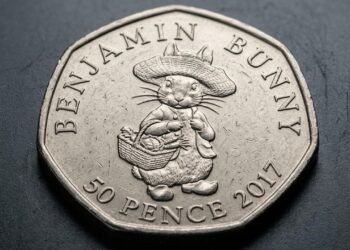 moeda de 50 pence