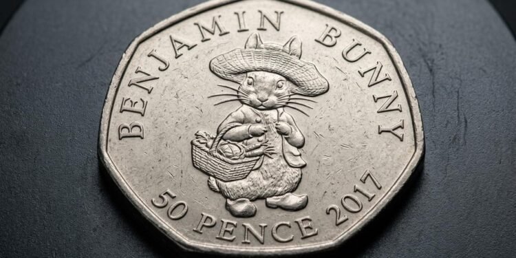 moeda de 50 pence