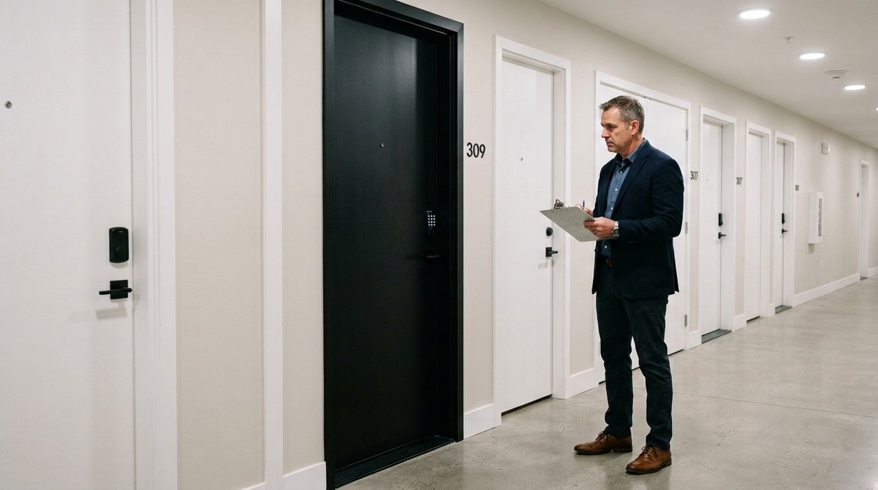 Moradora troca a porta de entrada do apartamento por um modelo maior e mais moderno sem consultar ninguém, condomínio determina a retirada e ela descobre que até alterações feitas dentro da própria unidade podem atingir elementos considerados parte da fachada