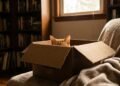 O que significa quando o gato dorme dentro de caixas mesmo tendo uma cama?