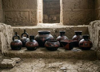 Arqueólogos encontram 38 pessoas sepultadas com ouro, armas e 200 vasos em complexo funerário de 600 anos no Peru