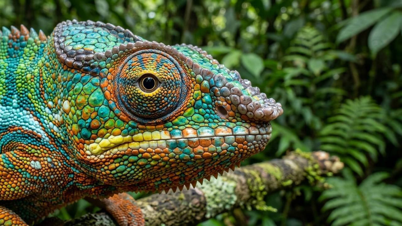 A habilidade inacreditável da língua do camaleão que surpreendeu os biólogos ao acelerar mais rápido que um caça para capturar presas