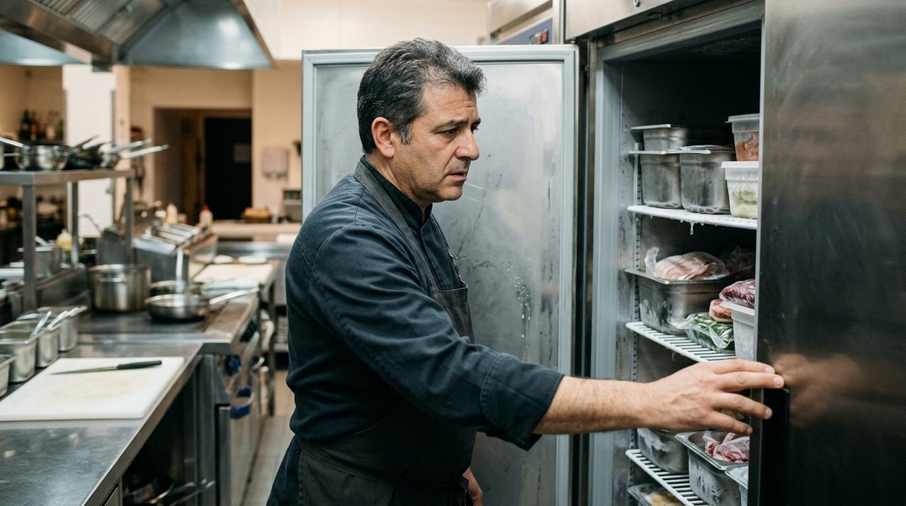 Dono de padaria chega para trabalhar pela manhã e encontra freezers desligados após falha elétrica durante a noite; carnes, massas e recheios preparados para vários dias precisam ser descartados