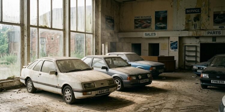 concessionária Ford abandonada