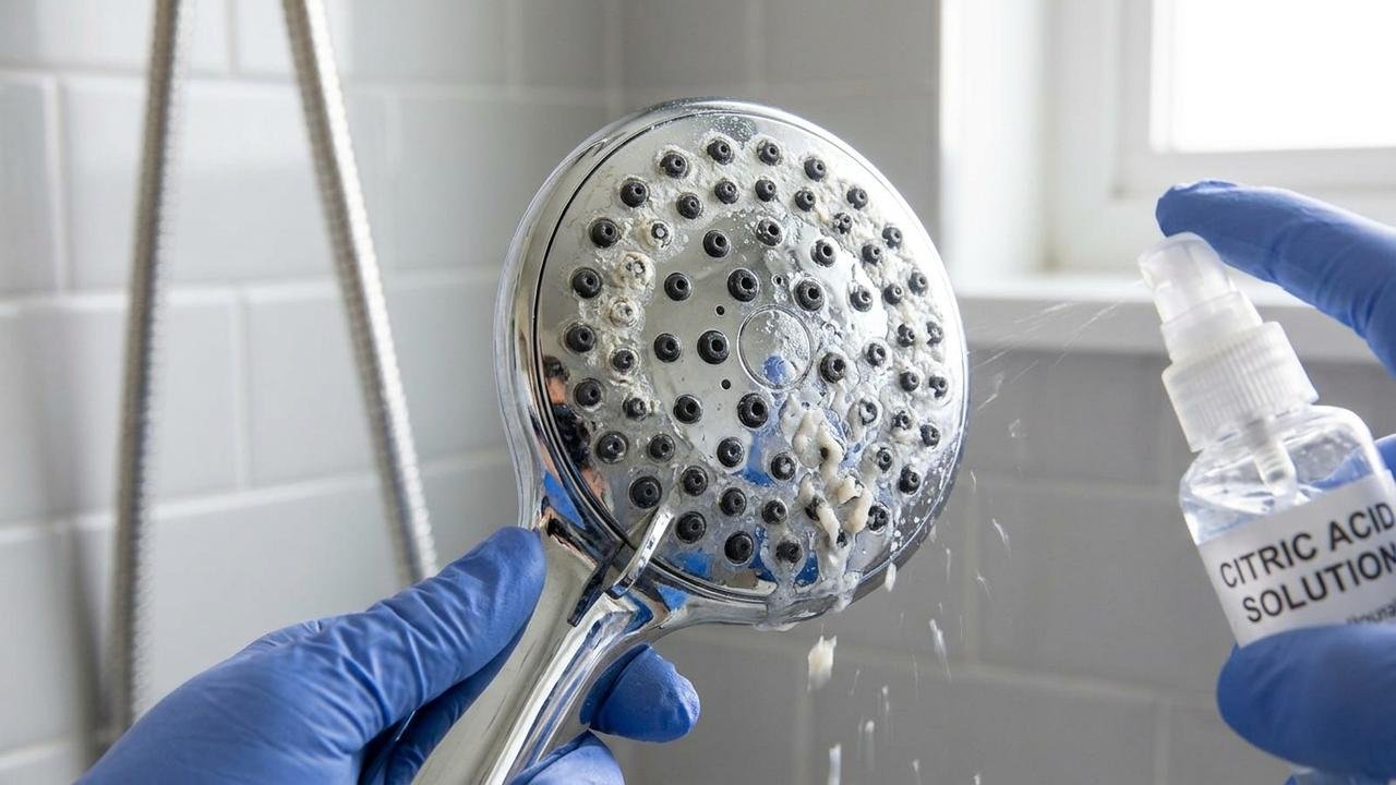 O chuveiro perde pressão devido ao calcário: o ingrediente barato que o faz parecer novinho em folha