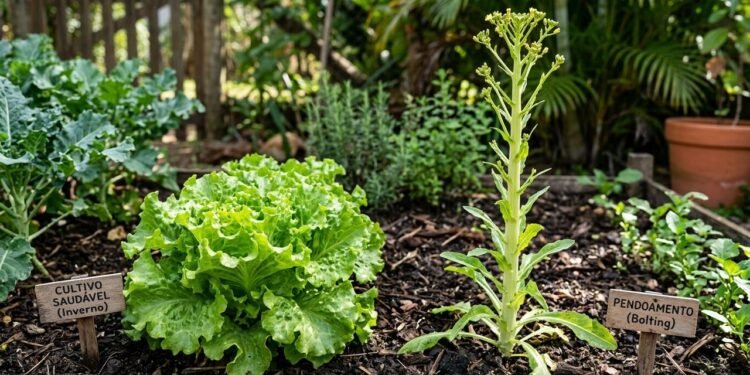 plantar alface na primavera