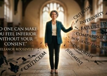 Uma reflexão inspirada em Eleanor Roosevelt: “Ninguém pode fazer você se sentir inferior sem o seu consentimento” – Autoestima, críticas, comparação e opinião dos outros