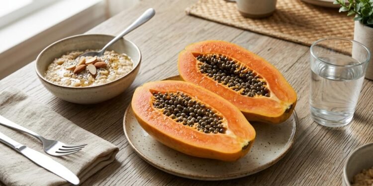 Quando ele faz parte de uma alimentação que também inclui ingestão adequada de líquidos, verduras, legumes, grãos e outras frutas, pode colaborar para uma rotina alimentar favorável à regularidade intestinal.
