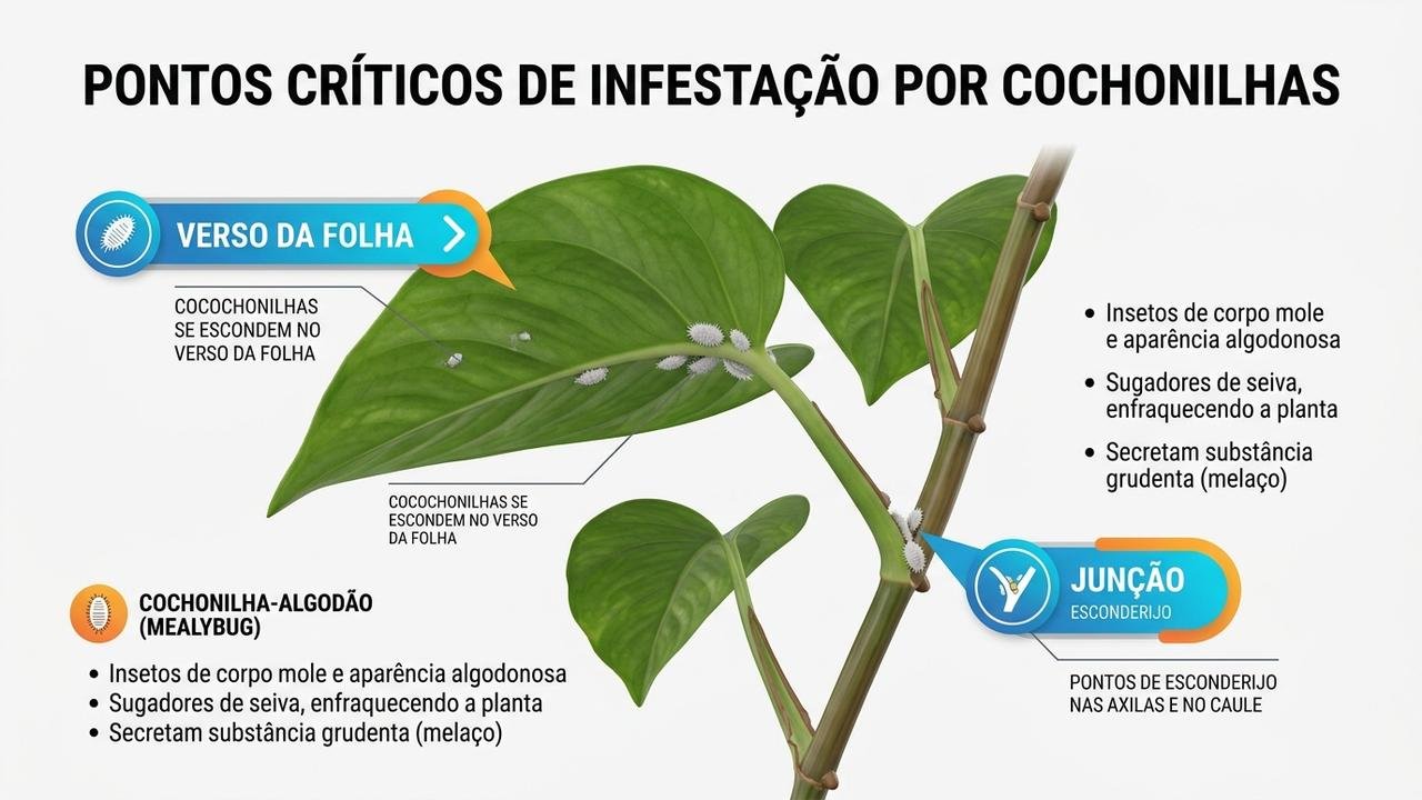 cochonilha nas plantas