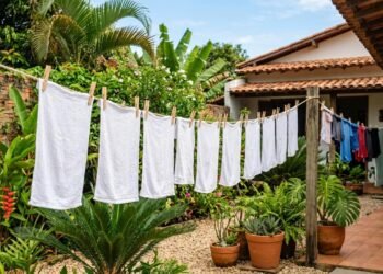 Como deixar os panos de prato brancos de novo sem estragar o tecido
