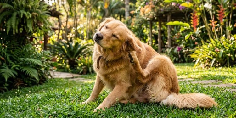 coceira em cachorros na primavera