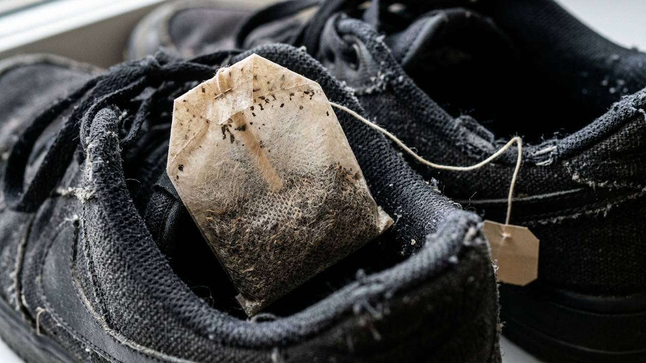 Adeus cheiro de mofo nos sapatos: colocar um saquinho de chá usado e seco dentro do calçado puxa a umidade e neutraliza odores no armário
