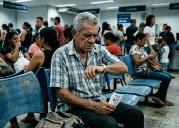 Idoso aguarda 3 horas em fila de banco para liberar benefício, comprova perda de consulta médica agendada e Justiça concede indenização por danos morais