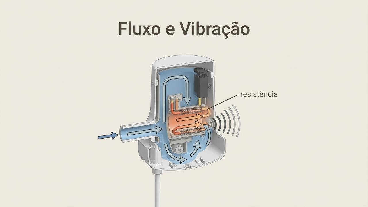 chuveiro fazendo barulho