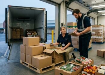 Supermercado recebe carga refrigerada durante a madrugada, funcionários percebem pela manhã que caminhão chegou com temperatura acima do previsto e centenas de produtos precisam ser separados