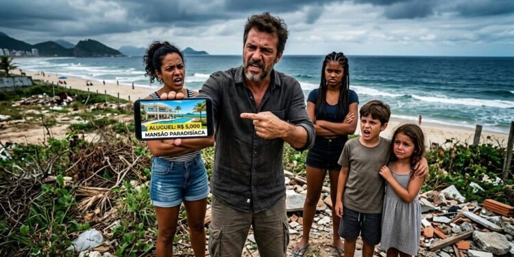 Família aluga casa de praia de R$ 5 mil por aplicativo, encontra terreno baldio no feriado e Justiça obriga empresa a pagar hotel de luxo
