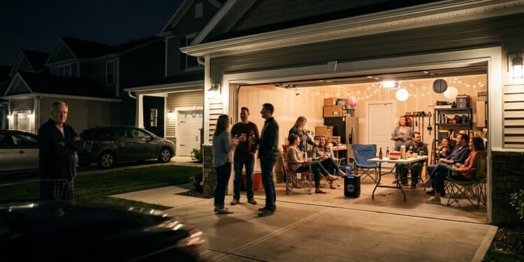 Família transforma garagem da própria casa em espaço para receber amigos aos fins de semana e conflito com vizinhos cresce depois que conversas e música passam a avançar até depois da meia-noite