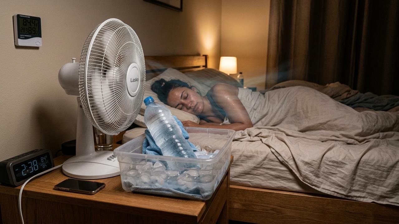 Morador usa ventilador junto com uma garrafa congelada para refrescar o quarto e teste mostra quando o truque realmente funciona
