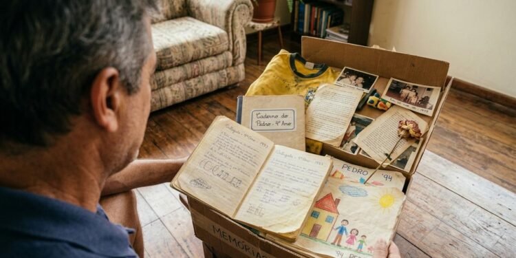 guardar recordações dos filhos