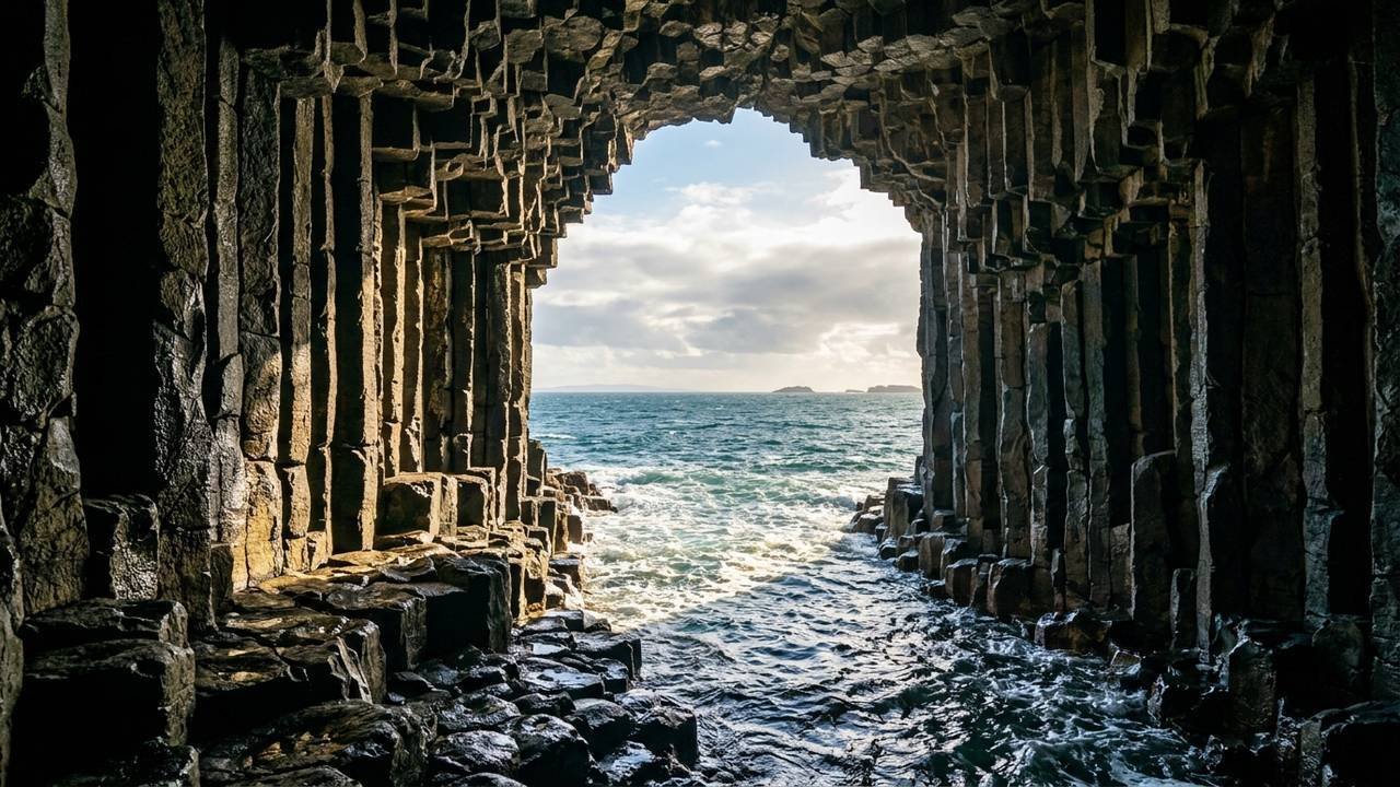 A catedral de basalto na Escócia que inspirou a música clássica: a acústica marinha de 60 milhões de anos da Gruta de Fingal