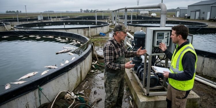 Piscicultor perde milhares de peixes durante uma madrugada após sistema de oxigenação dos tanques parar de funcionar e começa discussão sobre defeito no equipamento instalado meses antes