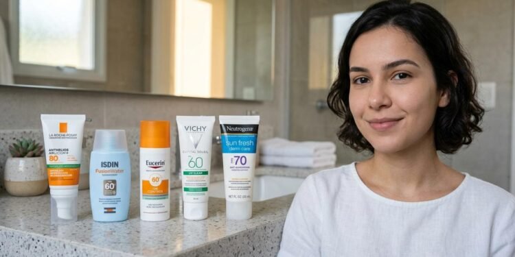 Protetores em gel-creme, fluidos e fórmulas de base aquosa costumam oferecer uma experiência mais confortável para quem não gosta de sentir uma camada pesada no rosto.