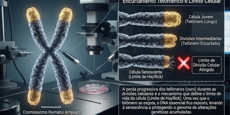 O limite dos telômeros ajuda a controlar células que continuam se dividindo