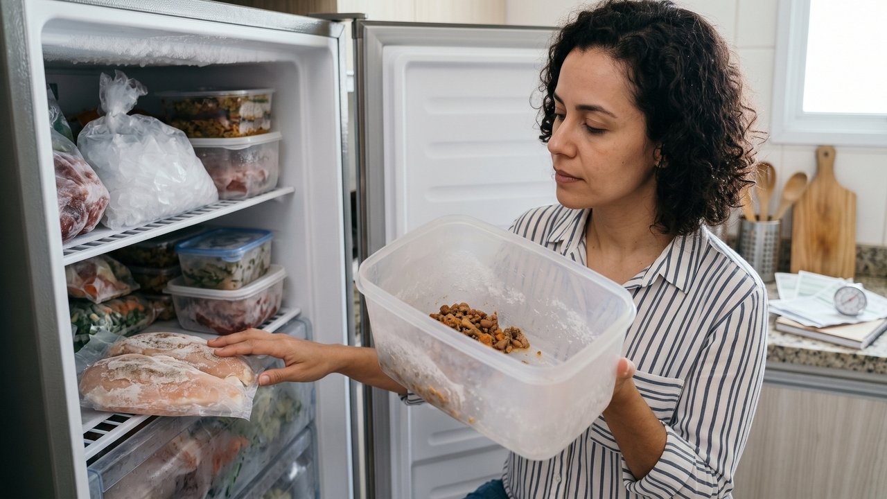 Alguns alimentos começaram a sair do congelador com manchas brancas e partes ressecadas: não significava que estavam estragados