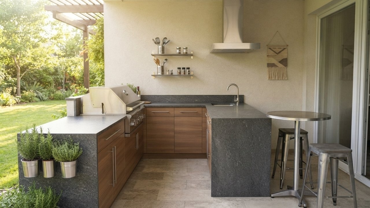 materiais para cozinha externa